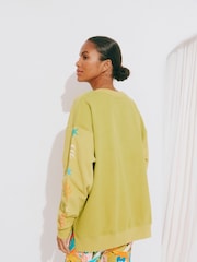 Vert - Never Fully Dressed Sweat-shirt en coton brodé - Image 3 of 5