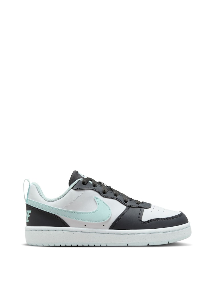 Nike Black Youth Court Borough Low Refcraft Trainers - Image 1 of 8