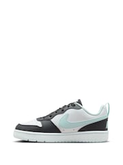 Nike Black Youth Court Borough Low Refcraft Trainers - Image 2 of 8