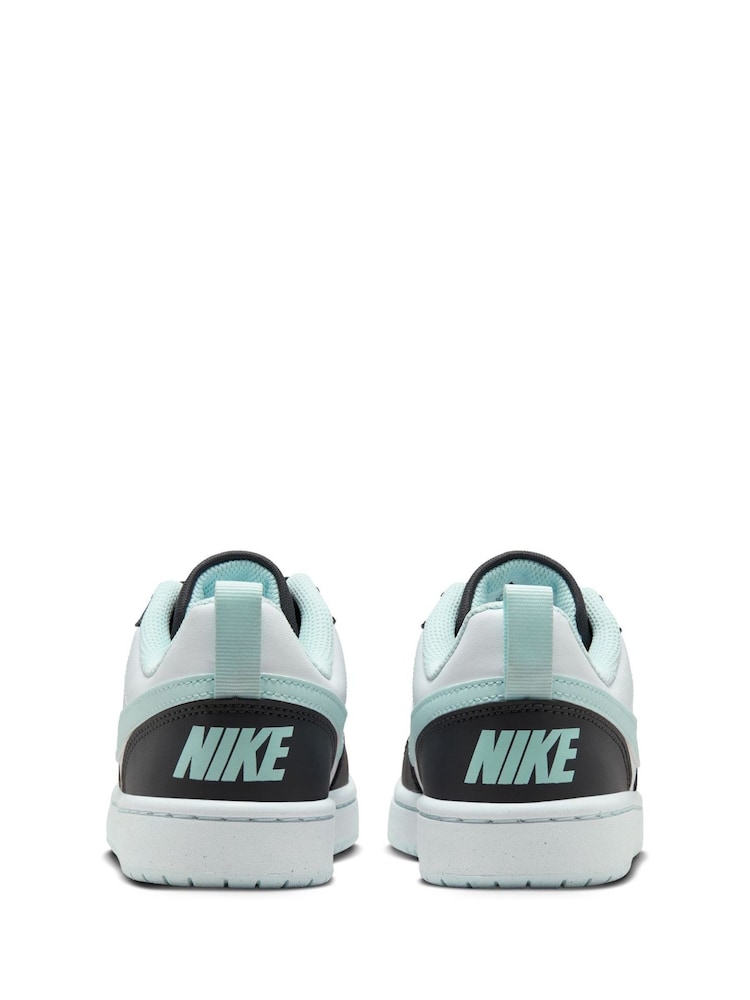 Nike Black Youth Court Borough Low Refcraft Trainers - Image 4 of 8