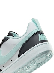 Nike Black Youth Court Borough Low Refcraft Trainers - Image 7 of 8