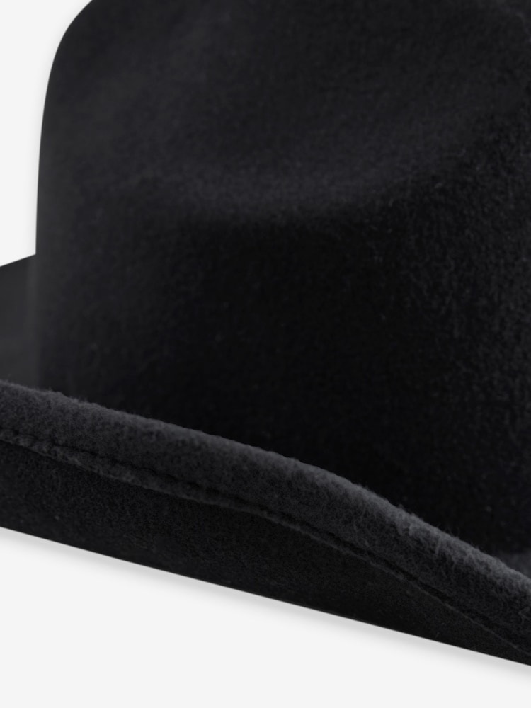 Black Cattleman Westen Hat with 100% Wool - Image 2 of 5