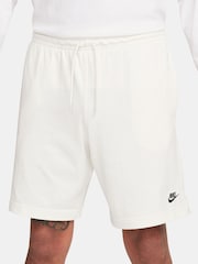 Nike White Club Knit 100% Cotton Shorts - Image 3 of 12