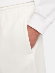 Nike White Club Knit 100% Cotton Shorts - Image 4 of 12