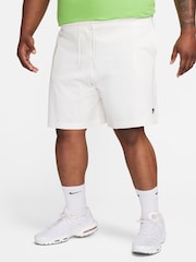 Nike White Club Knit 100% Cotton Shorts - Image 7 of 12