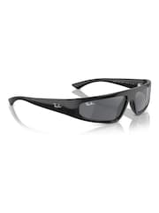 Ray-Ban Izaz Rb4432 Irregular Black Sunglasses - Image 4 of 9