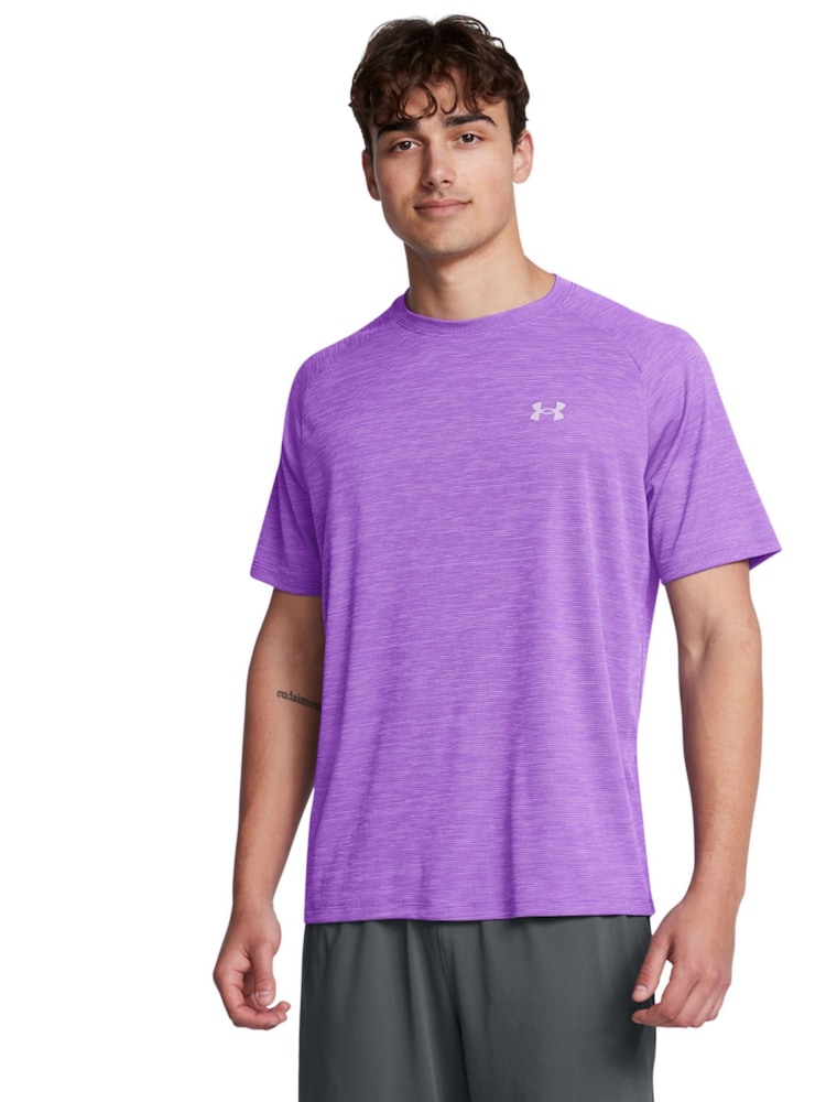 Under Armour Purple Tech Textured T-Shirt - Image 1 of 4