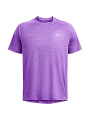 Under Armour Purple Tech Textured T-Shirt - Image 3 of 4