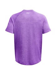 Under Armour Purple Tech Textured T-Shirt - Image 4 of 4