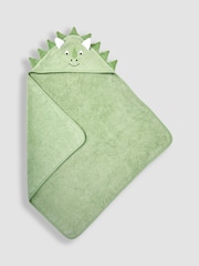 JoJo Maman Bébé Green Dino Personalised Character Hooded Towel - Image 2 of 7