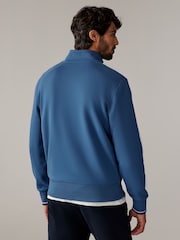 Синий - Fred Perry Quarter Zip Sweatshirt - Image 2 of 5