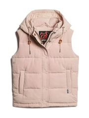 Superdry Pink Everest Hooded Puffer Gilet - Image 7 of 8