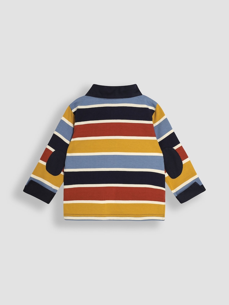 JoJo Maman Bébé Multi Stripe Rugby Shirt - Image 2 of 3