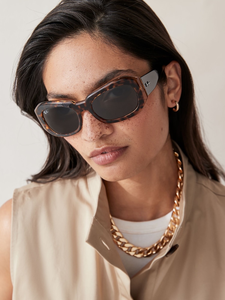 Ray-Ban Beate Rb2212 Pillow Brown Sunglasses - Image 1 of 9