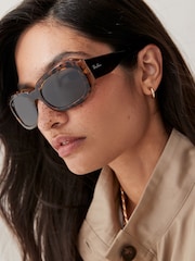Ray-Ban Beate Rb2212 Pillow Brown Sunglasses - Image 2 of 9