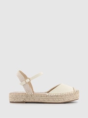 Office Natural Sadie Closed Toe Flatform Espadrille Shoes - Image 1 of 3