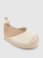 Office Natural Sadie Closed Toe Flatform Espadrille Shoes - Image 3 of 3