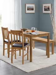 Julian Bowen Oak Coxmoor Rectangular Dining Table - Image 1 of 5