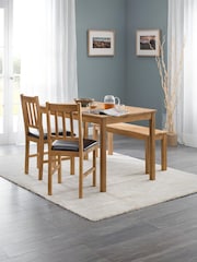 Julian Bowen Oak Coxmoor Rectangular Dining Table - Image 7 of 7