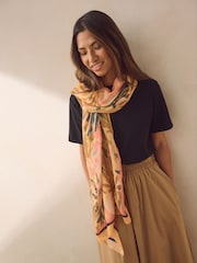 Tropical Palm Lightweight Scarf - Image 1 of 6