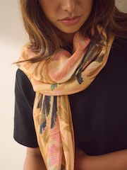 Tropical Palm Lightweight Scarf - Image 3 of 6
