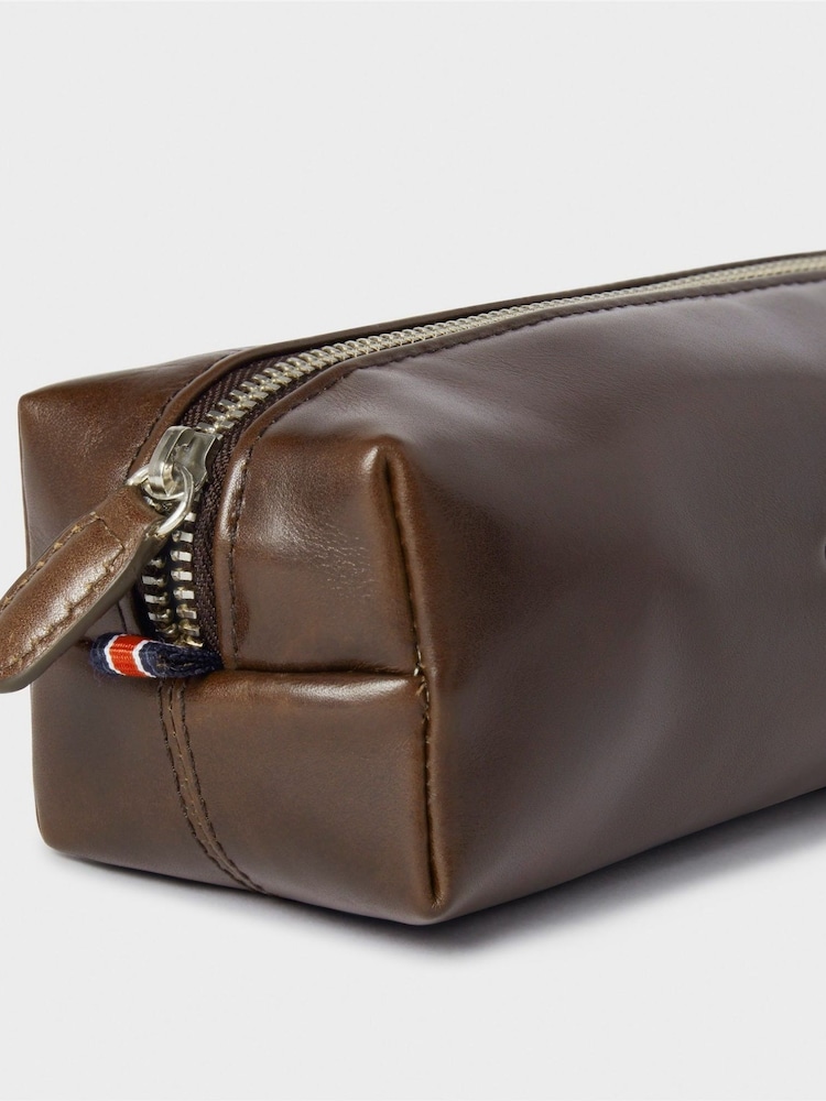 Braun - Osprey London The Leather Federmäppchen - Bild 5 von 5