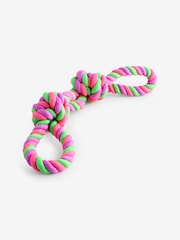 Multi Bright Double Knot Rope Pet Toy - Image 1 of 2