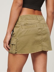Superdry Green 100% Cotton Utility Parachute Skirt - Image 2 of 7