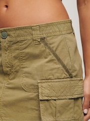 Superdry Green 100% Cotton Utility Parachute Skirt - Image 4 of 7
