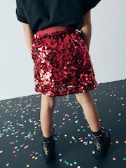 Red Sequin Skirt (3-16yrs) - Image 3 of 7