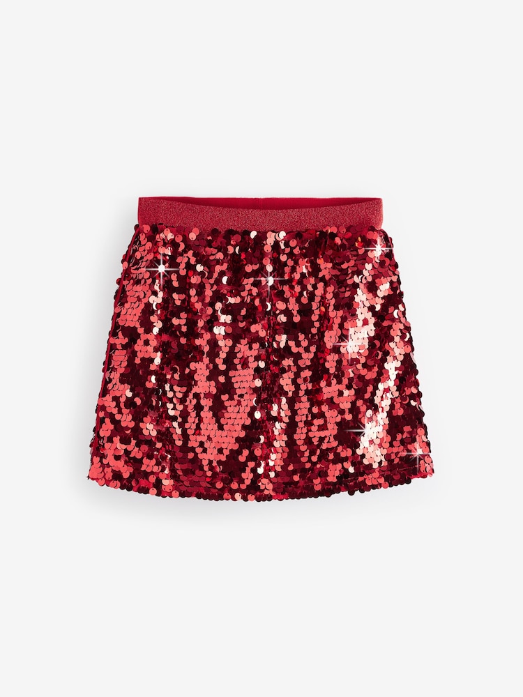 Buy Red Sequin Skirt (3-16yrs) from the Next UK online shop