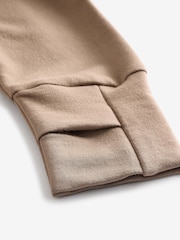 Mink Brown Active Cowl Neck Sweat Top - Image 8 of 9