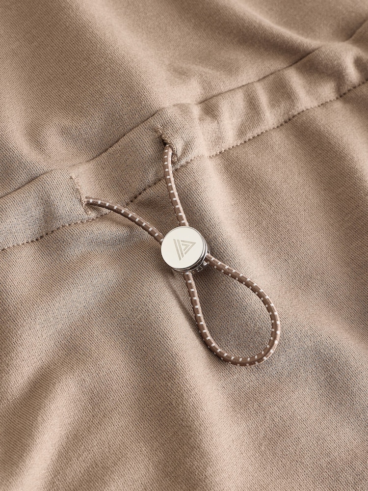 Mink Brown Active Cowl Neck Sweat Top - Image 9 of 9