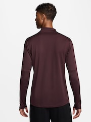 Nike Burgundy Crush Dri-FIT Academy Quarter Zip Training Drill Top - Image 2 of 3