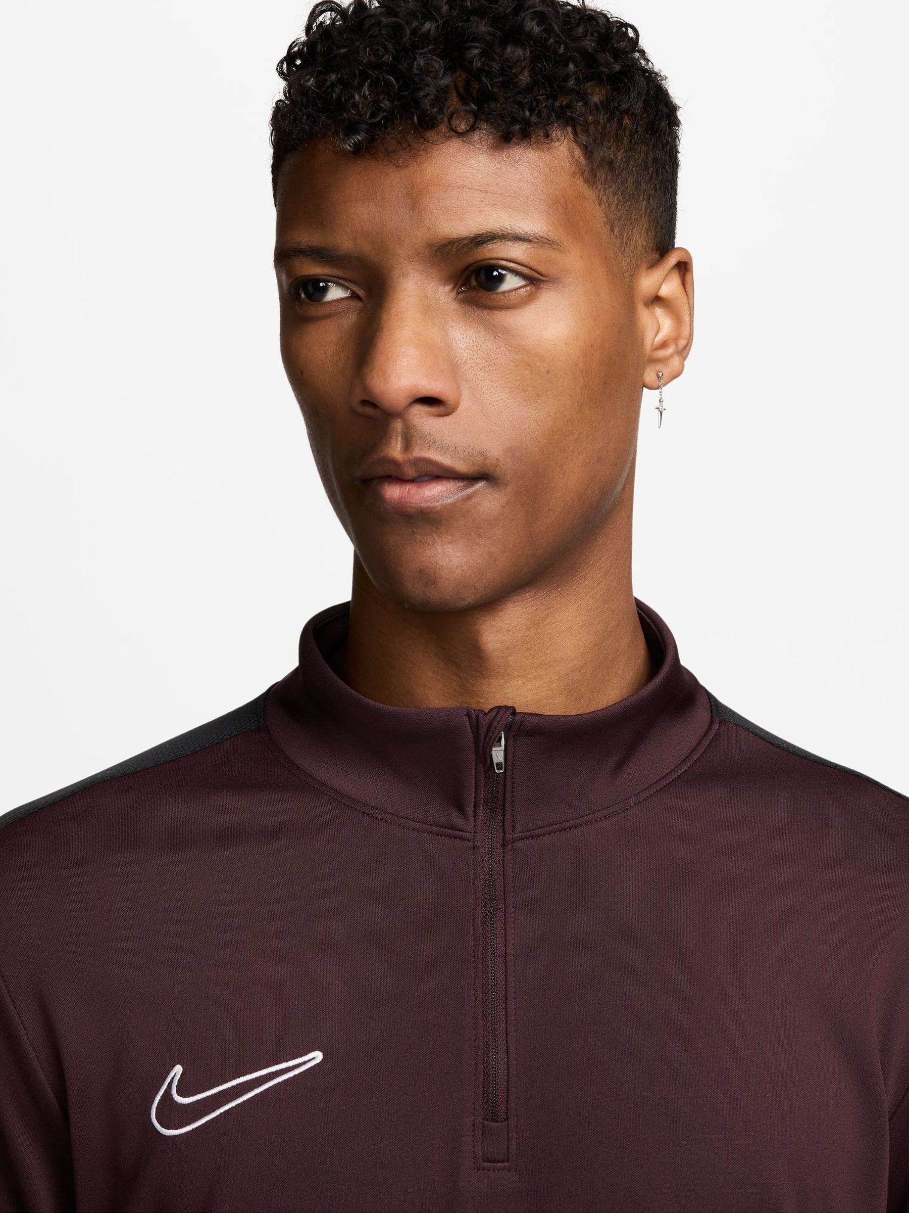 nike half zip maroon