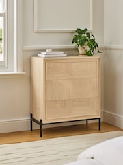 Jasper Conran London Whitewashed Oak Aden Wide Chest of Drawers - Image 1 of 9