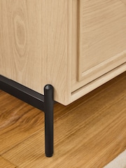Jasper Conran London Whitewashed Oak Aden Wide Chest of Drawers - Image 4 of 9
