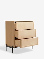 Jasper Conran London Whitewashed Oak Aden Wide Chest of Drawers - Image 6 of 9