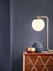 Graham & Brown Denim Rustic Weft 10M Wallpaper - Image 1 of 4
