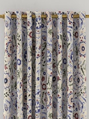 Joules Multi Festival Flowers Blackout Eyelet Curtains - Image 3 of 3