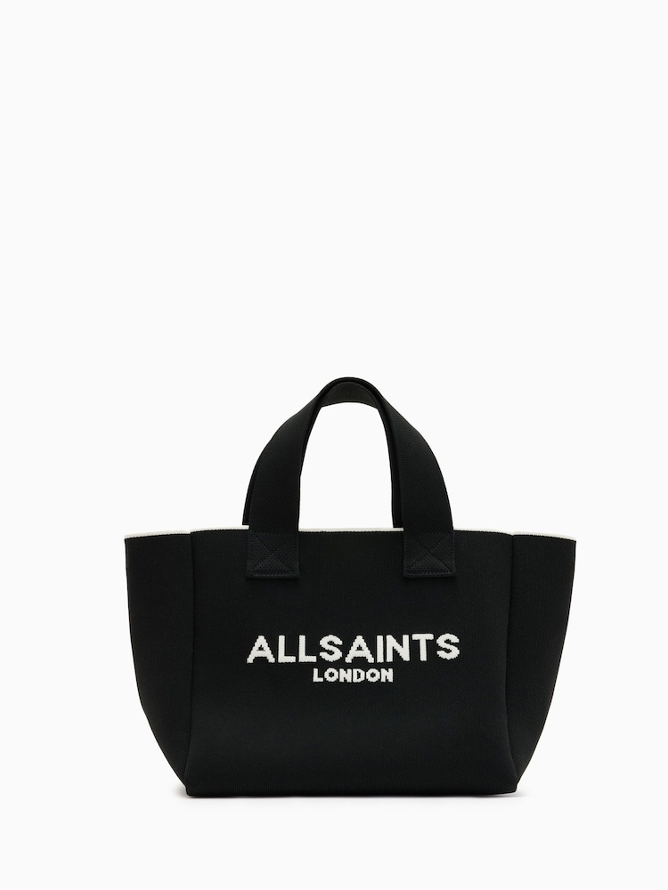 AllSaints Black Izzy Mini Tote Bag - Image 1 of 6