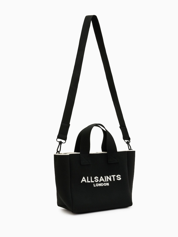 AllSaints Black Izzy Mini Tote Bag - Image 3 of 6