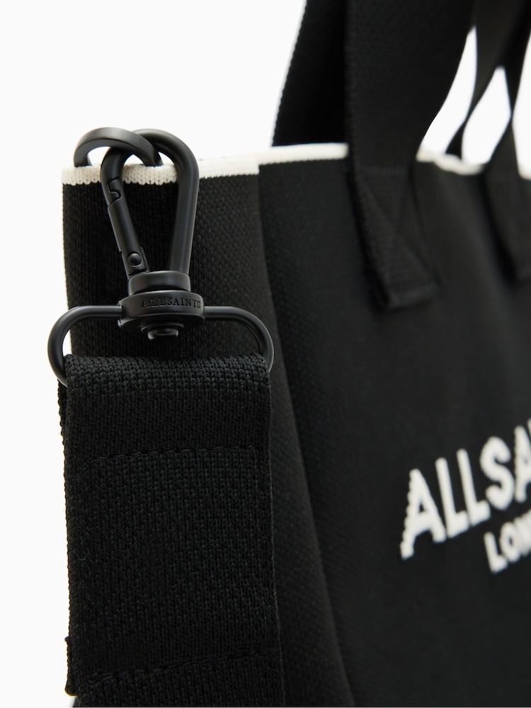 AllSaints Black Izzy Mini Tote Bag - Image 5 of 6