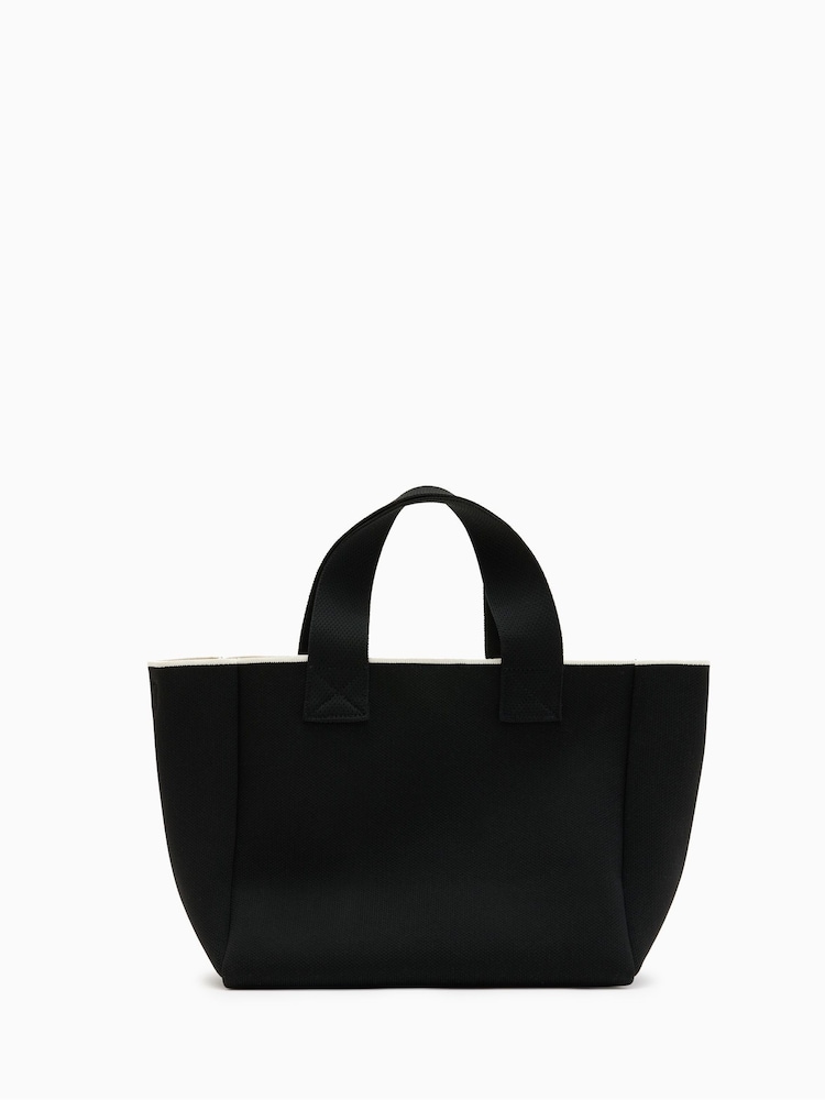 AllSaints Black Izzy Mini Tote Bag - Image 6 of 6