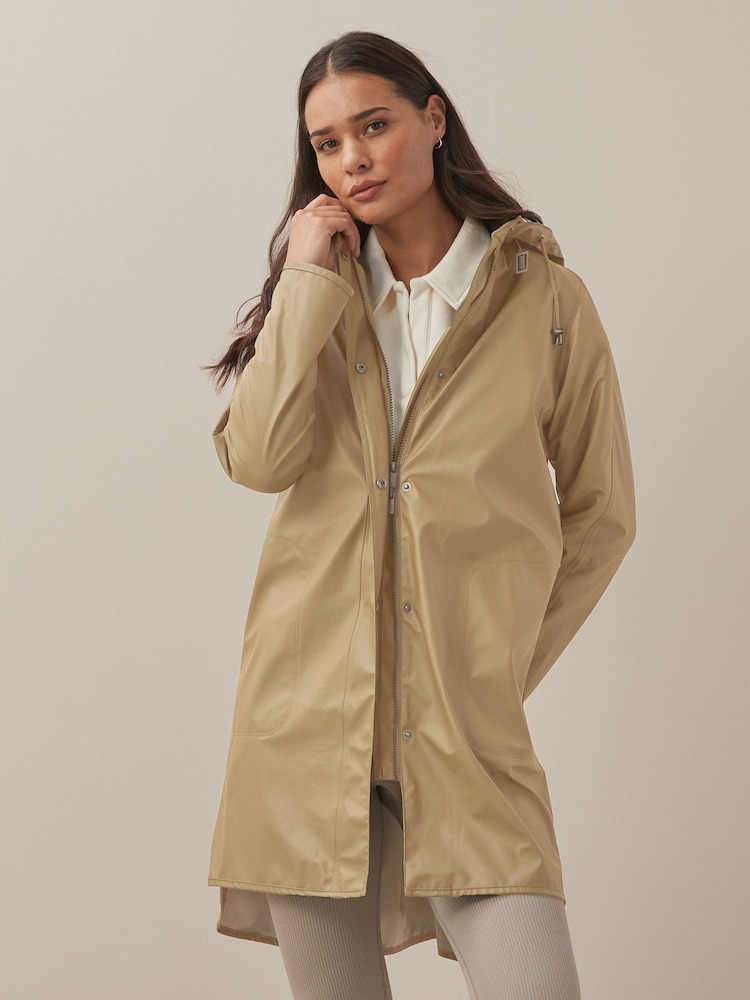 Ilse Jacobsen Loose Fit Waterproof A Shape Raincoat - Image 1 of 4 Ilse Jacobsen Loose Fit Waterproof A Shape Raincoat - Image 1 of 4