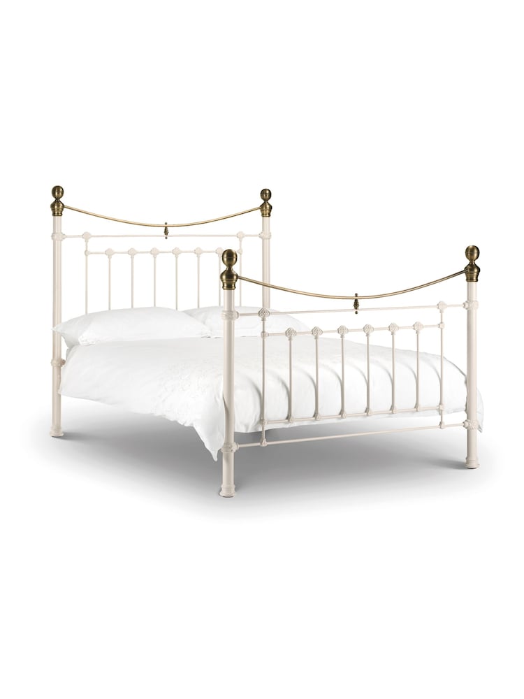 Julian Bowen Stone White Victoria Metal Bed - Image 2 of 2