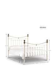 Julian Bowen Stone White Victoria Metal Bed - Image 3 of 9