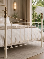 Julian Bowen Stone White Victoria Metal Bed - Image 5 of 9