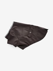 Chocolate Brown Rubber Dog Coat - Image 5 of 10