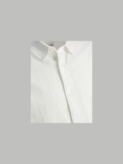 JACK & JONES White Linen Blend Long Sleeve Shirt - Image 4 of 4